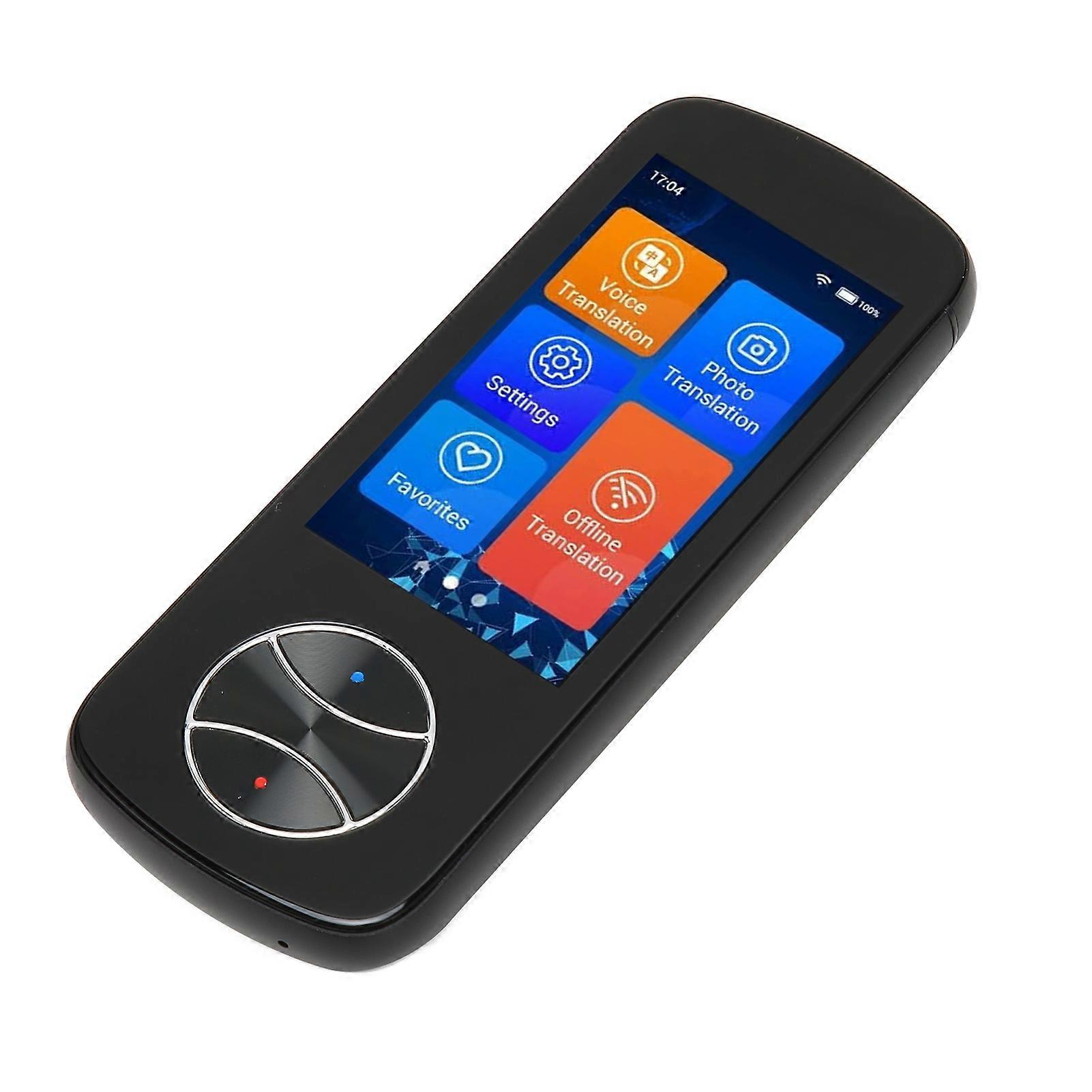 3.0in Black Language Translator Device 127 Languages 1500mAh Battery