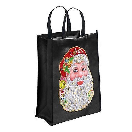 1 Set Diamond Painting Tote Bag Durable DIY Colorful Rhinestones Handbag Kit for Home Outdoor Shopping