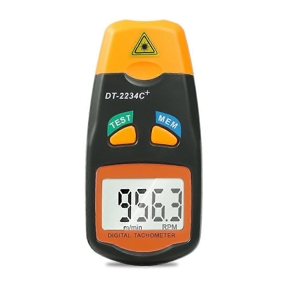 Non Contact Digital Laser Tachometer Rpm Tach Speed Gauge Engine Rotation Measurement for Lathe Motors Laser Photo Tachometer