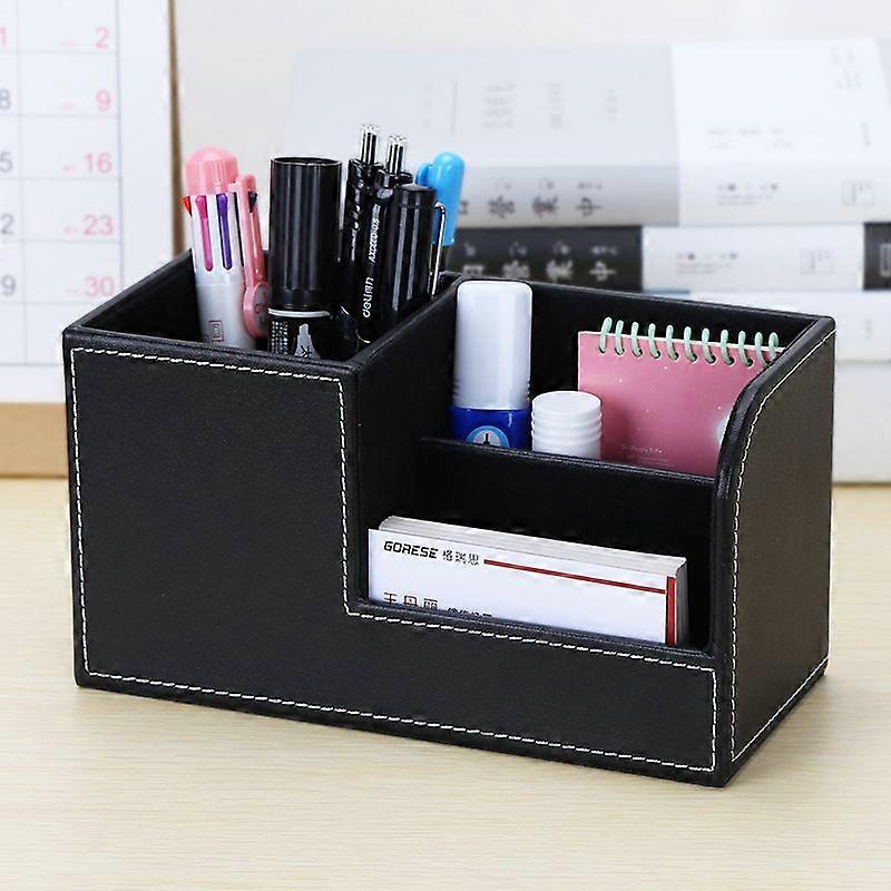Creative office Pen holder ins Leather storage container Multi-functional storage box
