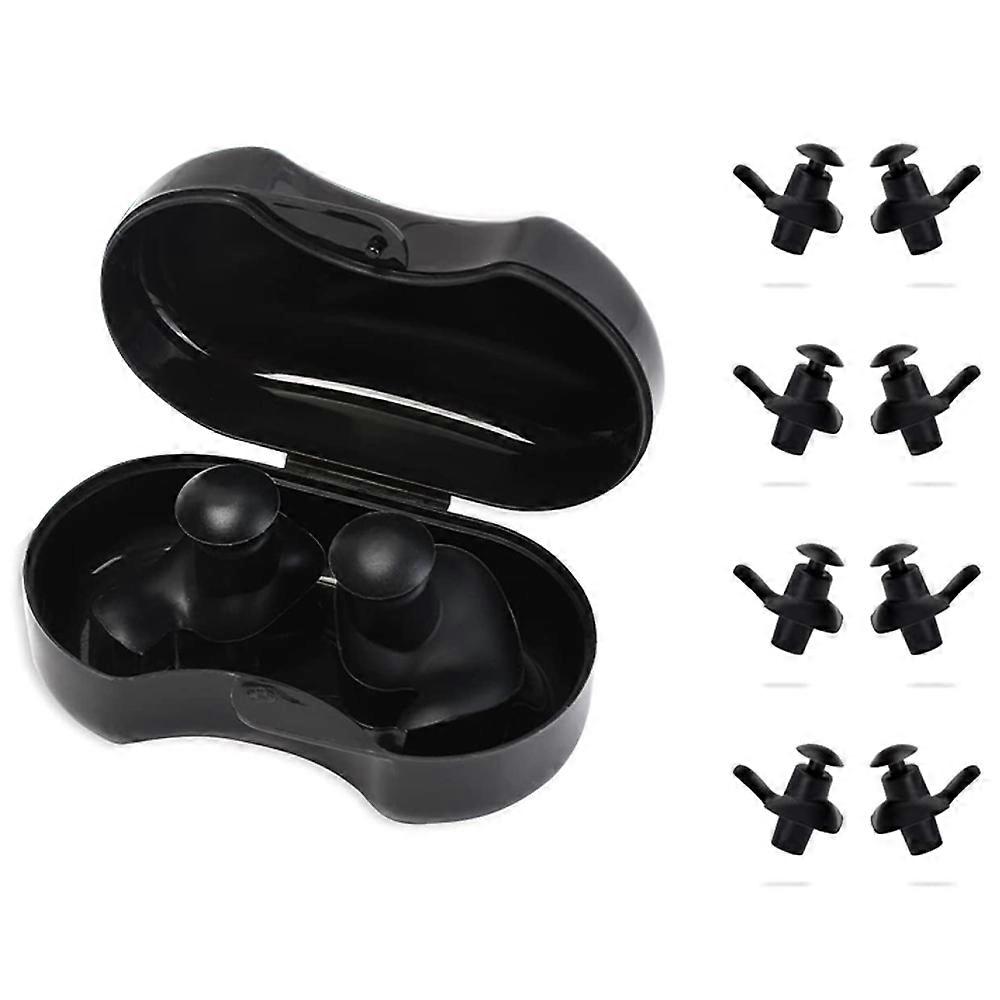 Swimming Silicone Waterproof Earplugs, Reusable, Soft