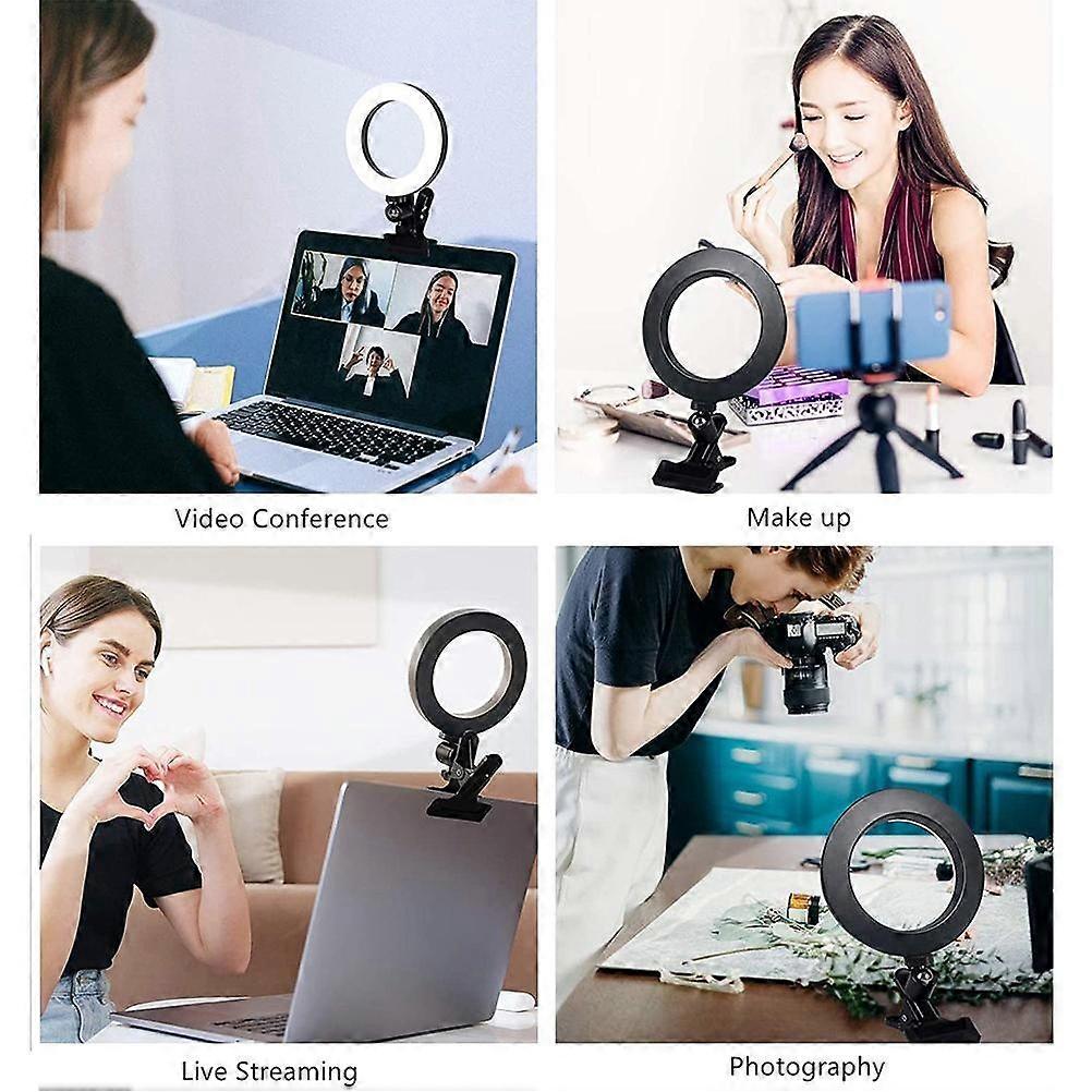 Selfies Ring Light Video Conference Lighting Sturdy Durable Circle Light for Desk Computer