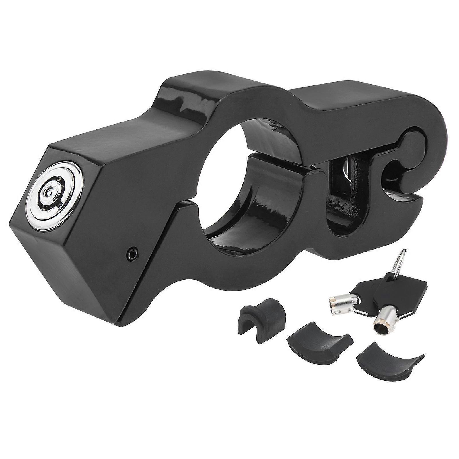 1piece Heavy Duty Adjustable Anti Theft Handlebar Lock for Motorcycles Mopeds Sports Bikes Scooters and ATVs with 2 Keys