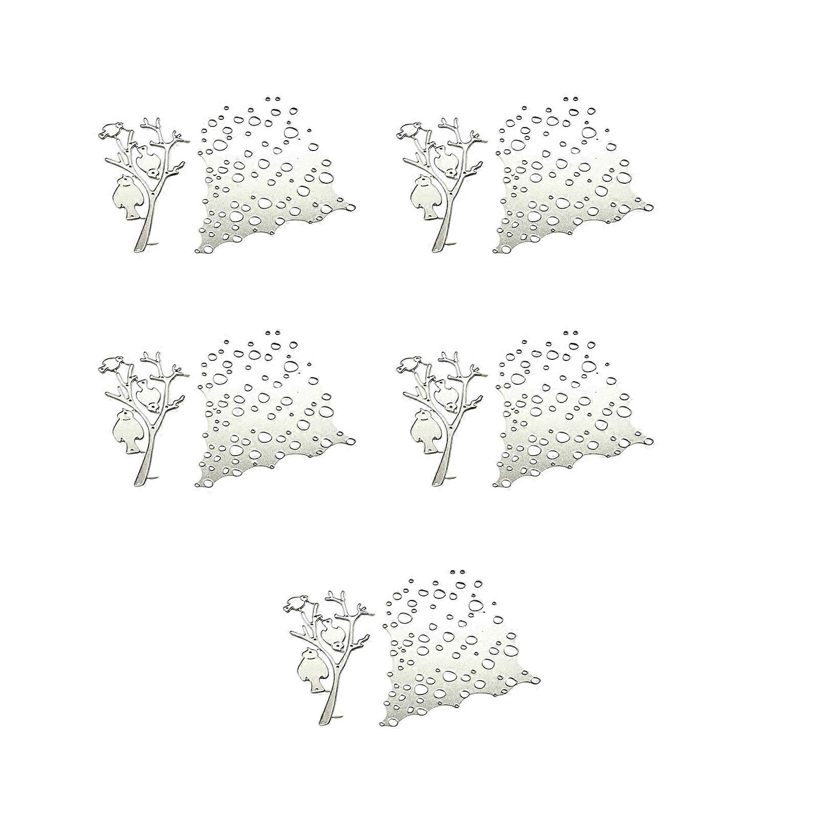 5Pcs Scrapbooking Die Cut Carbon Steel Die Cut Templates for Card Making Scrapbooking Embossing Cutting Dies