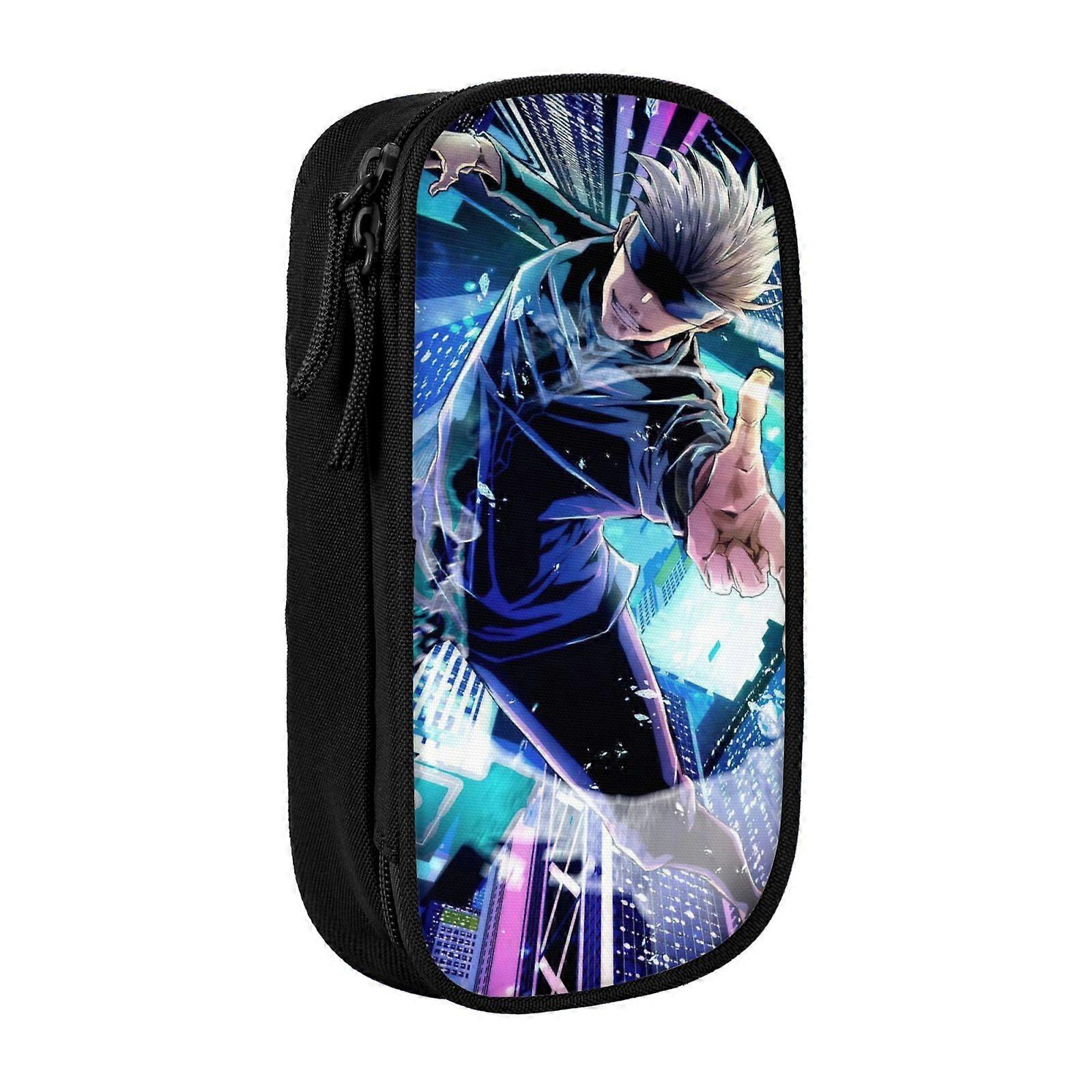 a403 Jujutsu Kaisen حقيبة قلم رصاص ذات سعة كبيرة مقاومة للماء ومتينة حقيبة قلم رصاص سحاب منظم BoxxBD1610