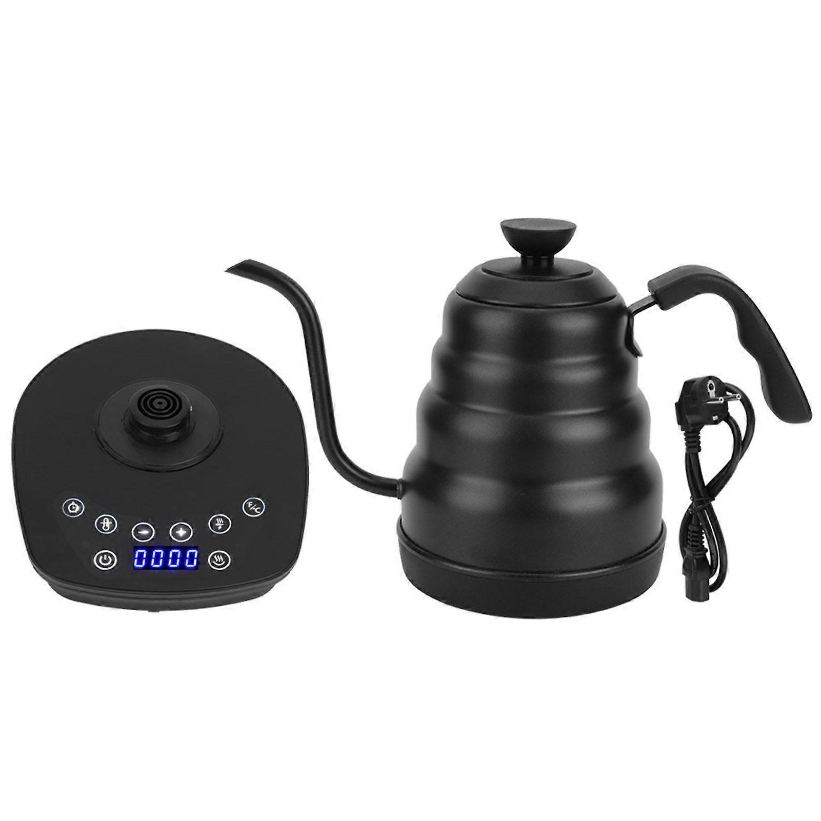 Electric Coffee Tea Kettle with Display Screen Variable Temperature Control Black EU AC220240V