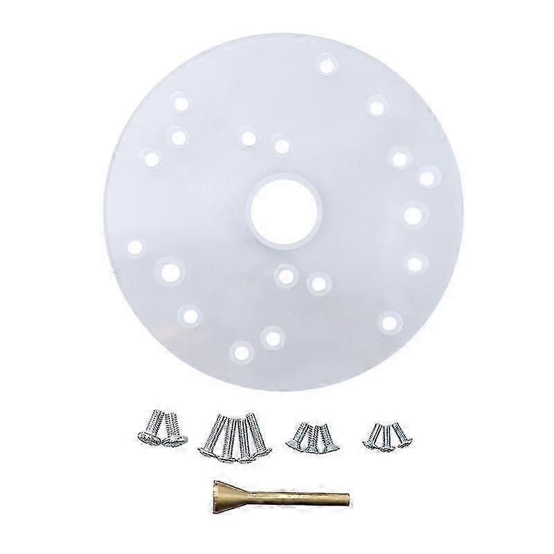 Hand Tools Acrylic Base Plate Universal Router Base Plate Durable Universal Router Accessory Woodworking Tool For Various Router Sizes(1set, Transpare