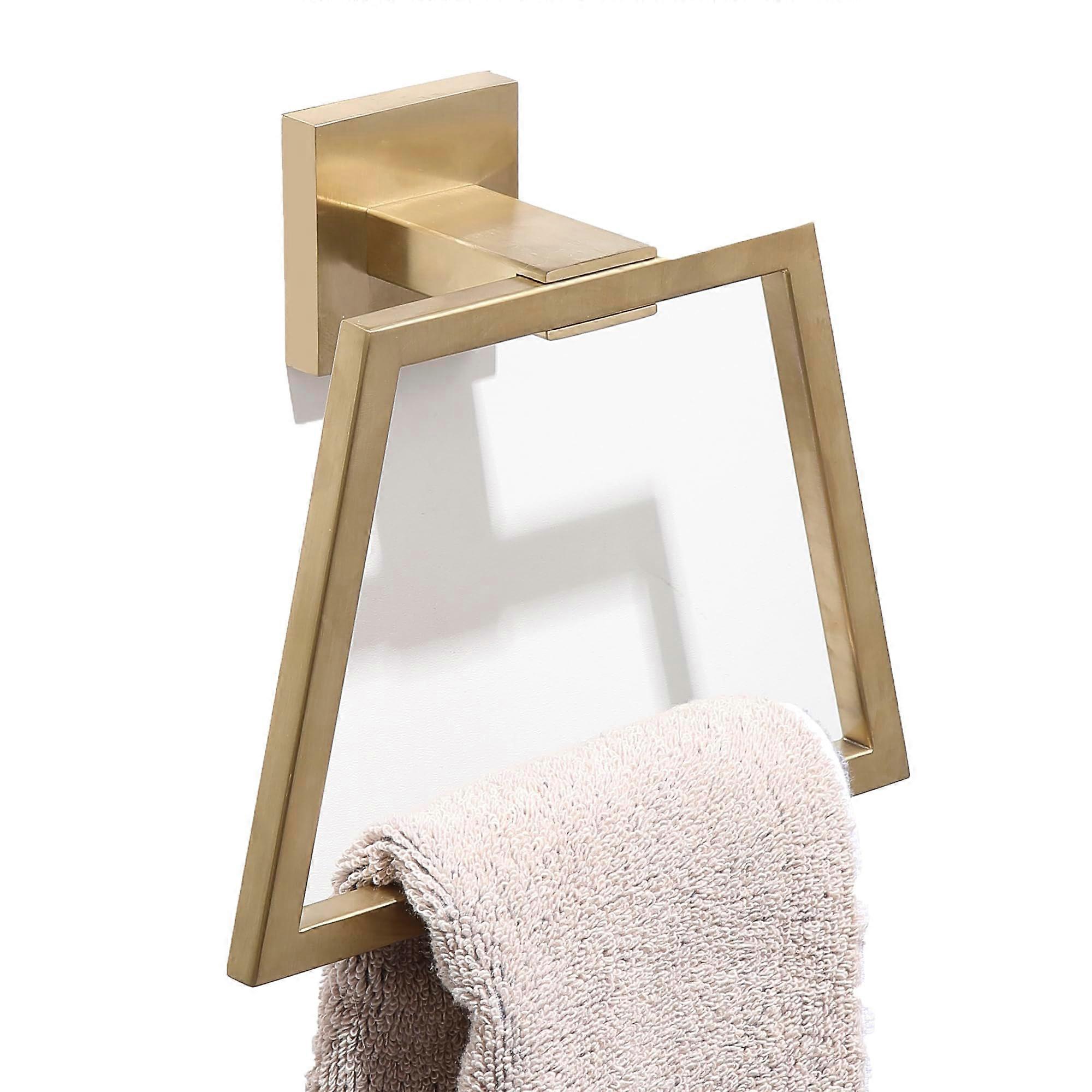 Stainless Steel Towel Rack Wall-Mounted Bathroom Organizer for Space Saving, Modern Design, Rust-Resistant Finish, Home Use