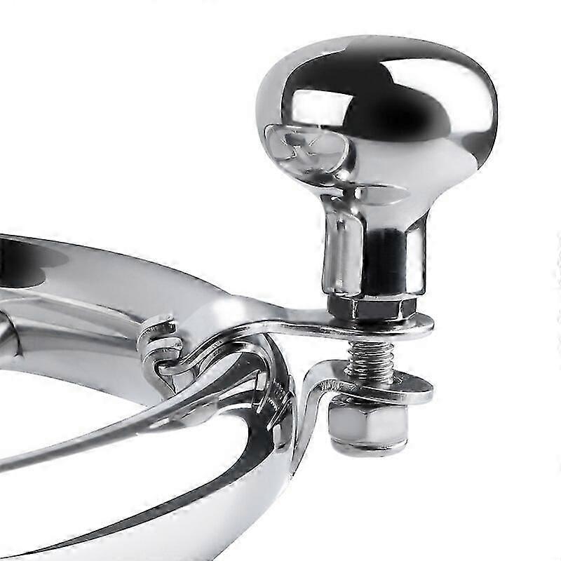 Stainless Turning Steering Wheel Booster Spinner Knob 360 Degree Rotation Metal Bearing Power Handle Ball Shaped Boataccessories Vehicle Steering Whee