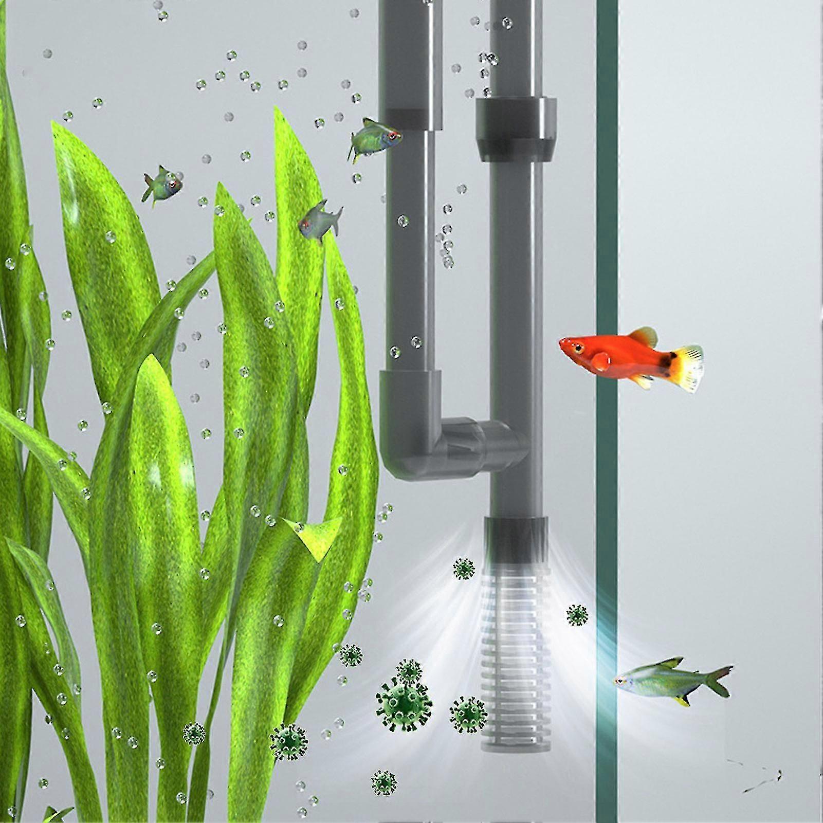 Exquisite Aquarium Filter Adjustable Water Flow Waterfall Design Quiet Fish Tank External Hanging Filter with Surface Skimmer 6W US Plug 110V