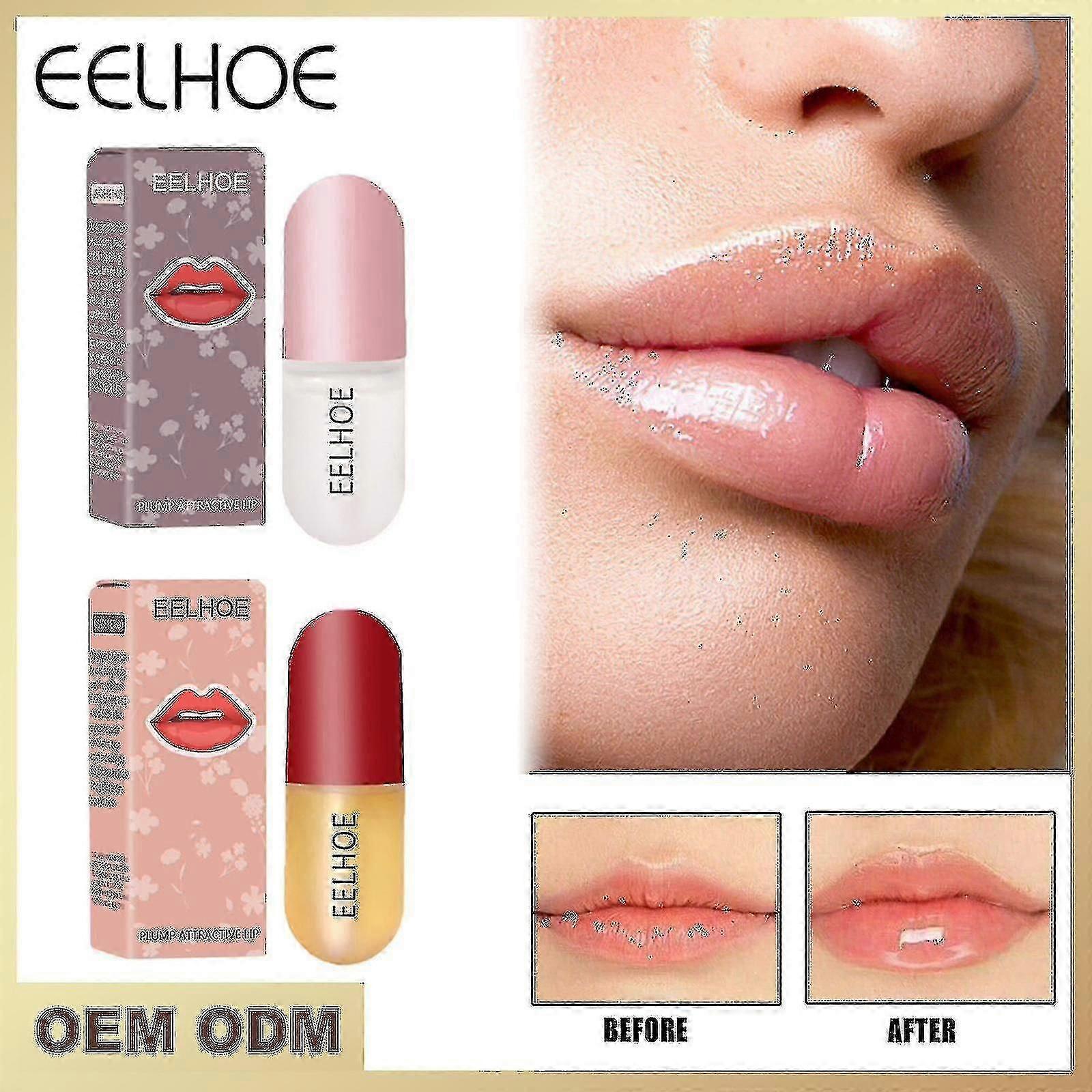 Lip Plumping Oil Set Capsules Lip Glaze Botanical Extracts Lip Plumping Moisturising Lip Trea