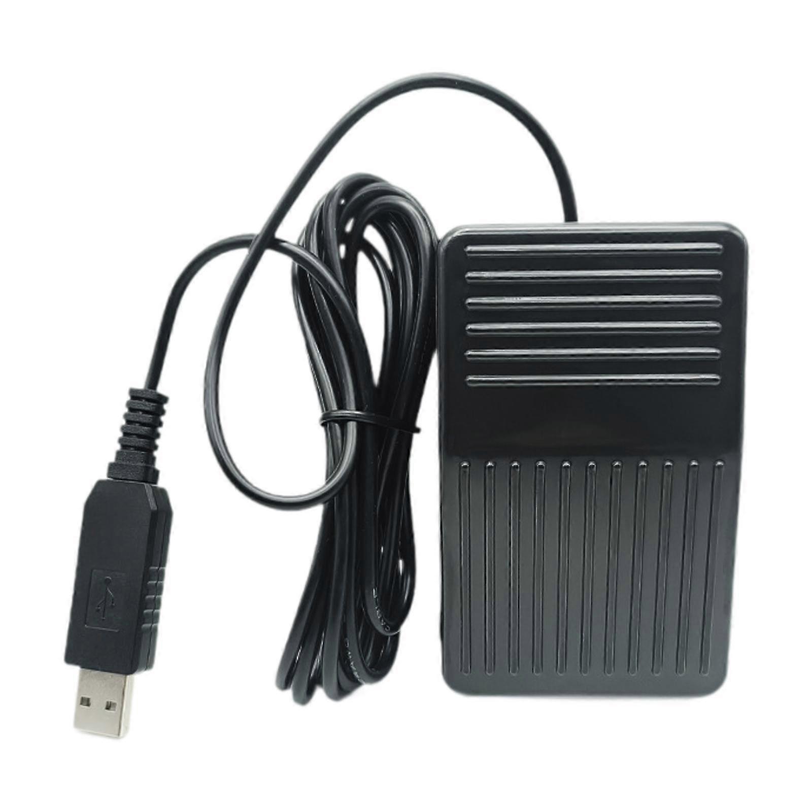 USB Foot Switch Upgraded Keyboard PC Game Foot Pedal for Game Video Computer