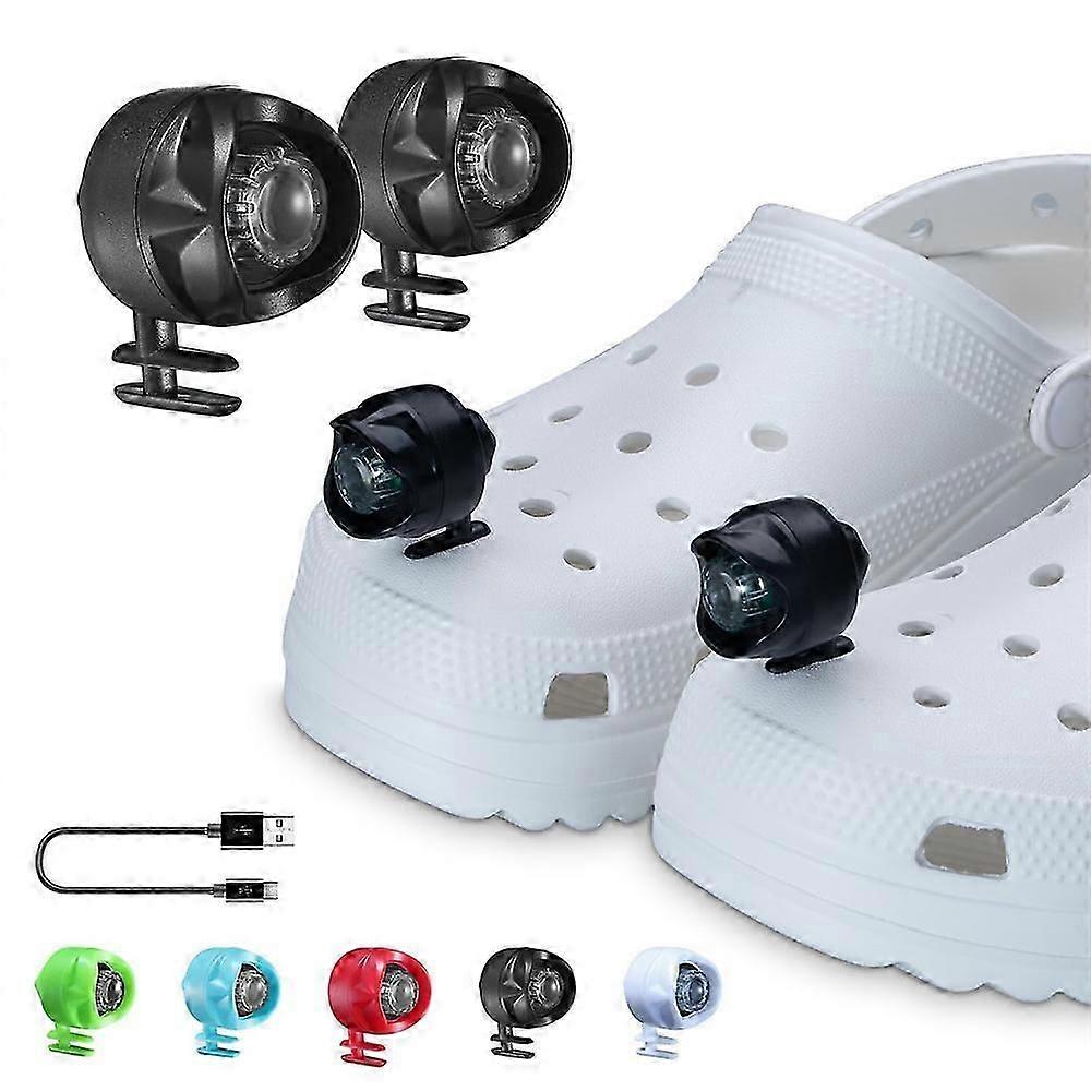 Újratölthető fényszórók Crocshoz, 2db hordható Croc lámpák cipőkhöz