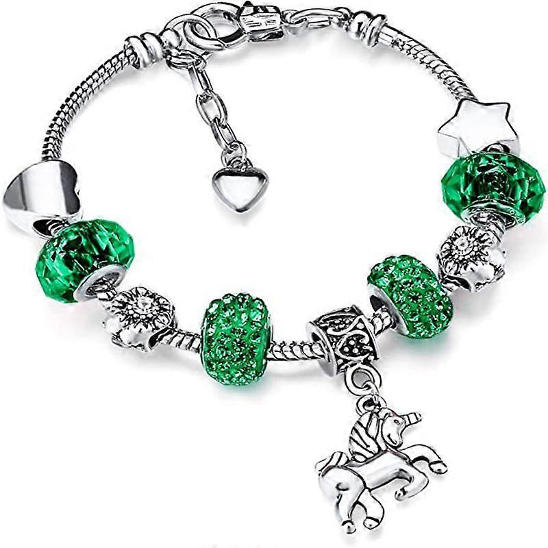 Unicorn Sparkly Crystal Charm armbånd armring til pigedame