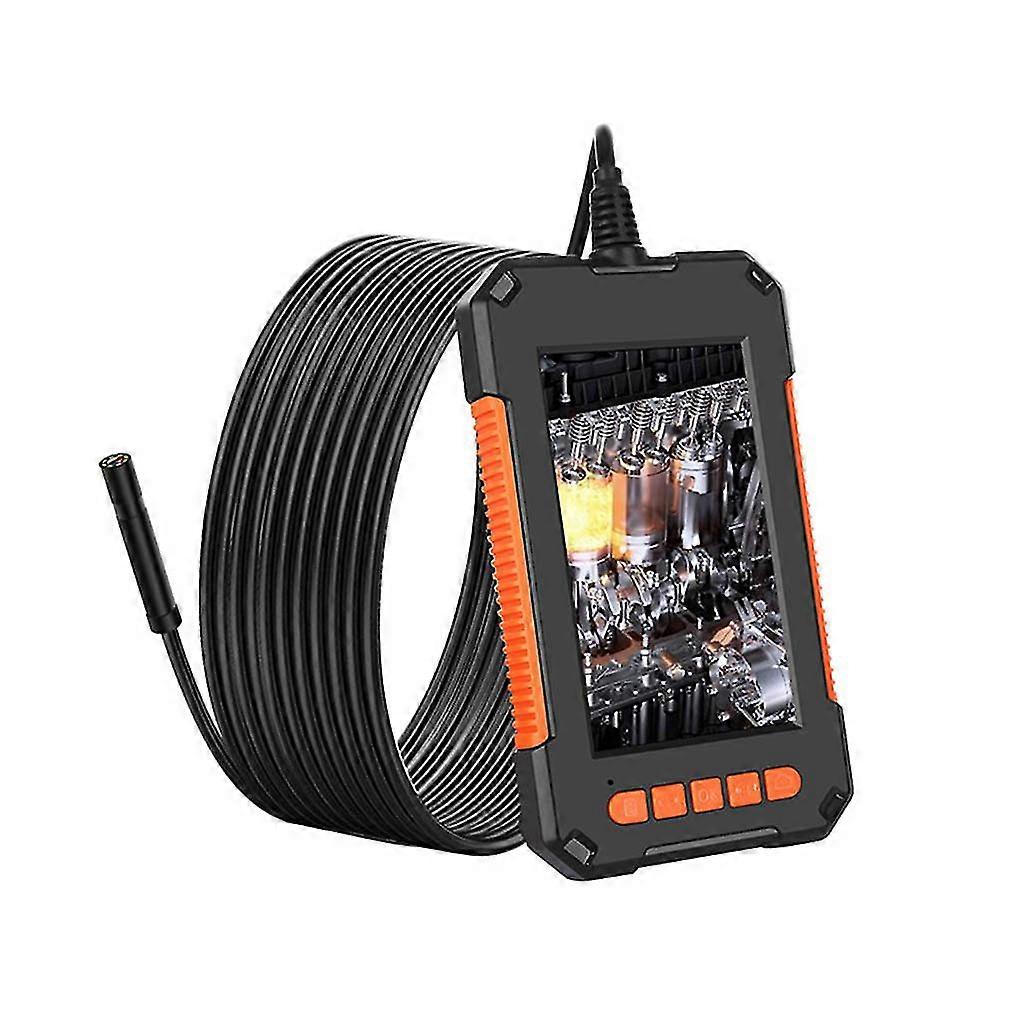 IP68 Waterproof 1080P Endoscope Camera with 8 LEDs, 4.3" LCD for Sewer Pipe/Drain Inspection, 2600mAh 3-5Hrs, 2/5/10M Options