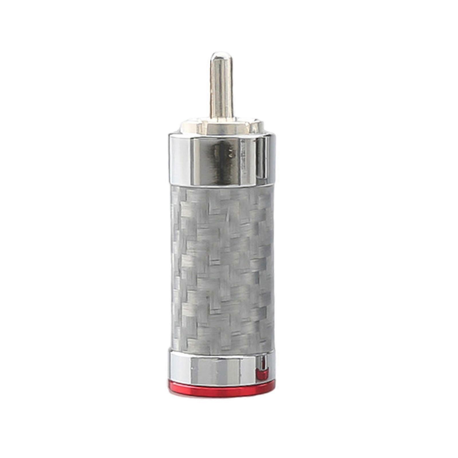 Precise RCA Plug Soldering Video Plug Connectors Coaxials Cable Coupler Adapters for Video Devices Home Theaters System red1