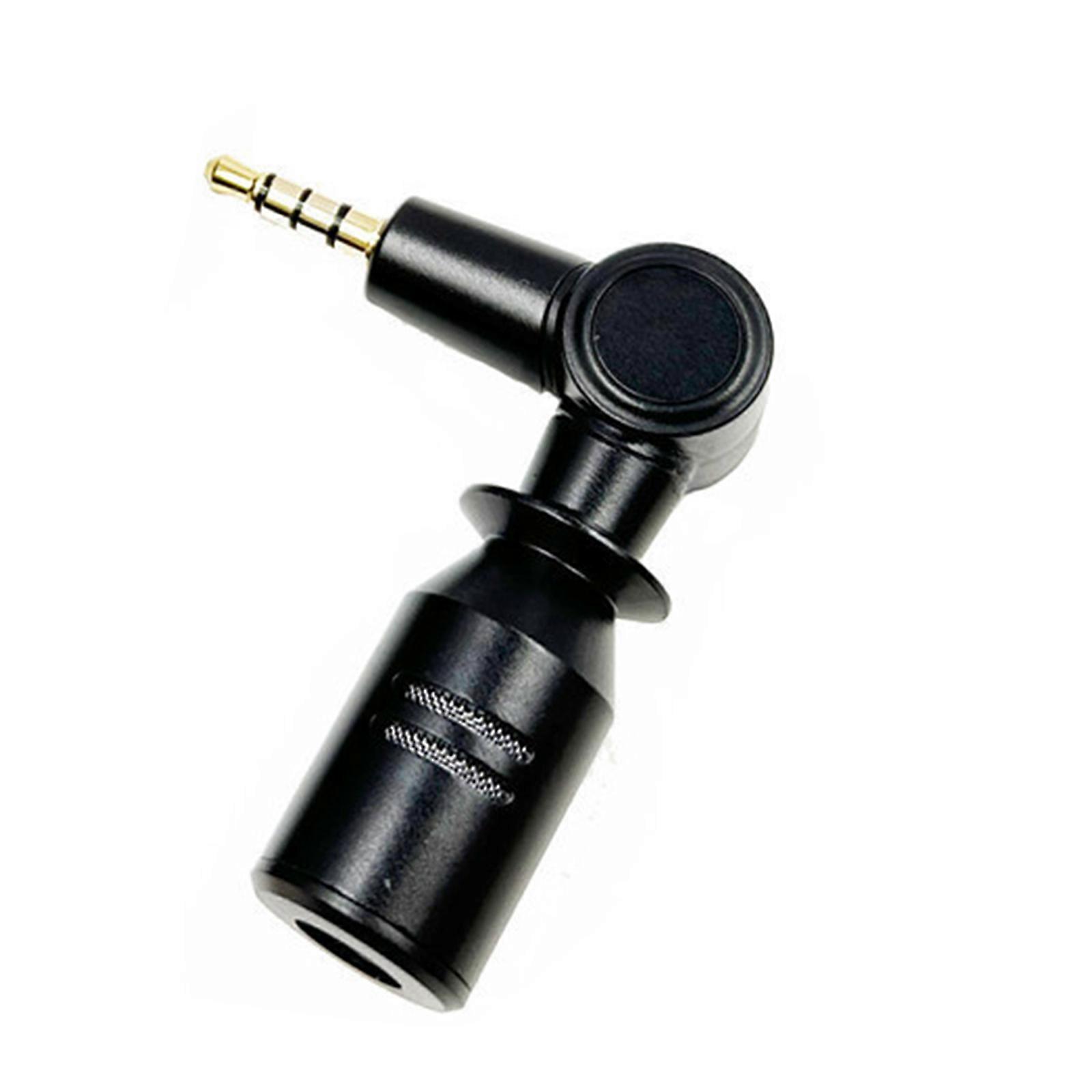 Portable Video Recording Mini Mic Adjustable 3.5mm Plug Bendable Metal Microphone Suitable for Podcasting Live Streaming