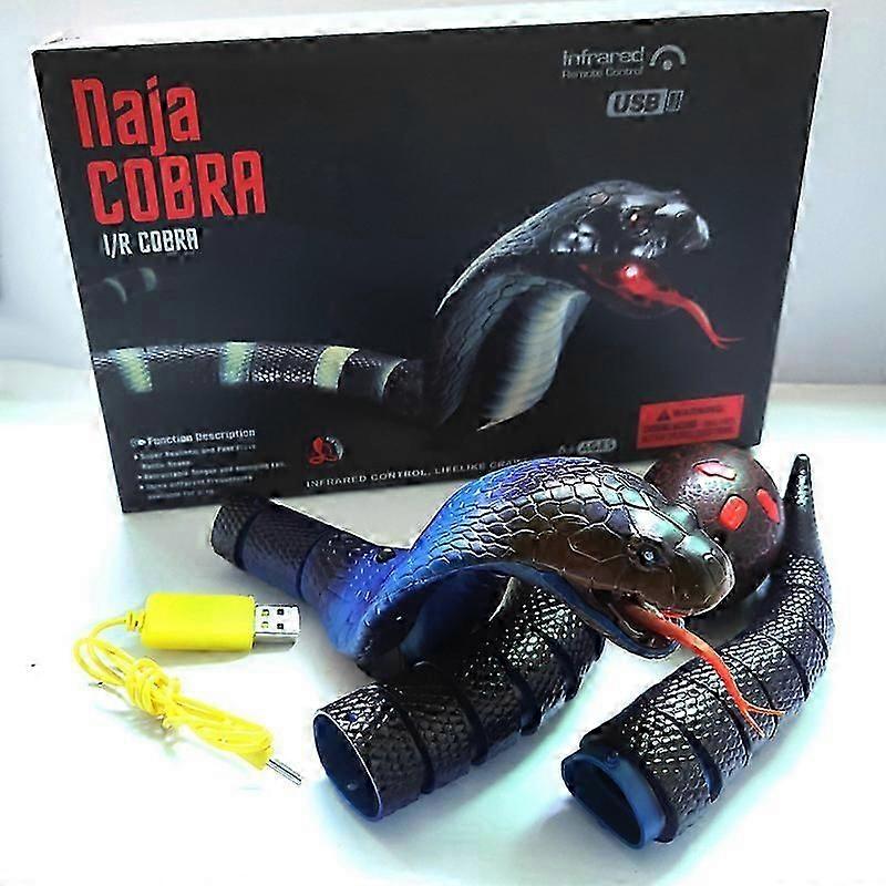 Rattle Snake Toy Realistic Rechargeable Rattlesnake With Remote Control Horror Tricky Desktop Party Game_Special Gift