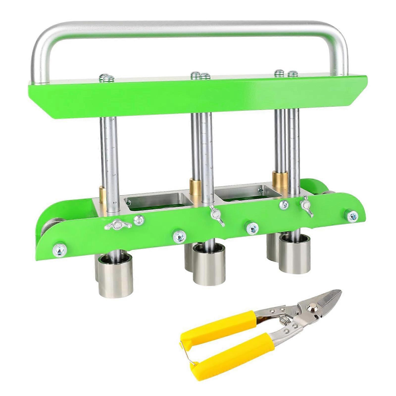 Handheld Metal Bender Station Edge Roller Bender Adjustable for Roof Edges and Water Diverter Creation, Includes Snips