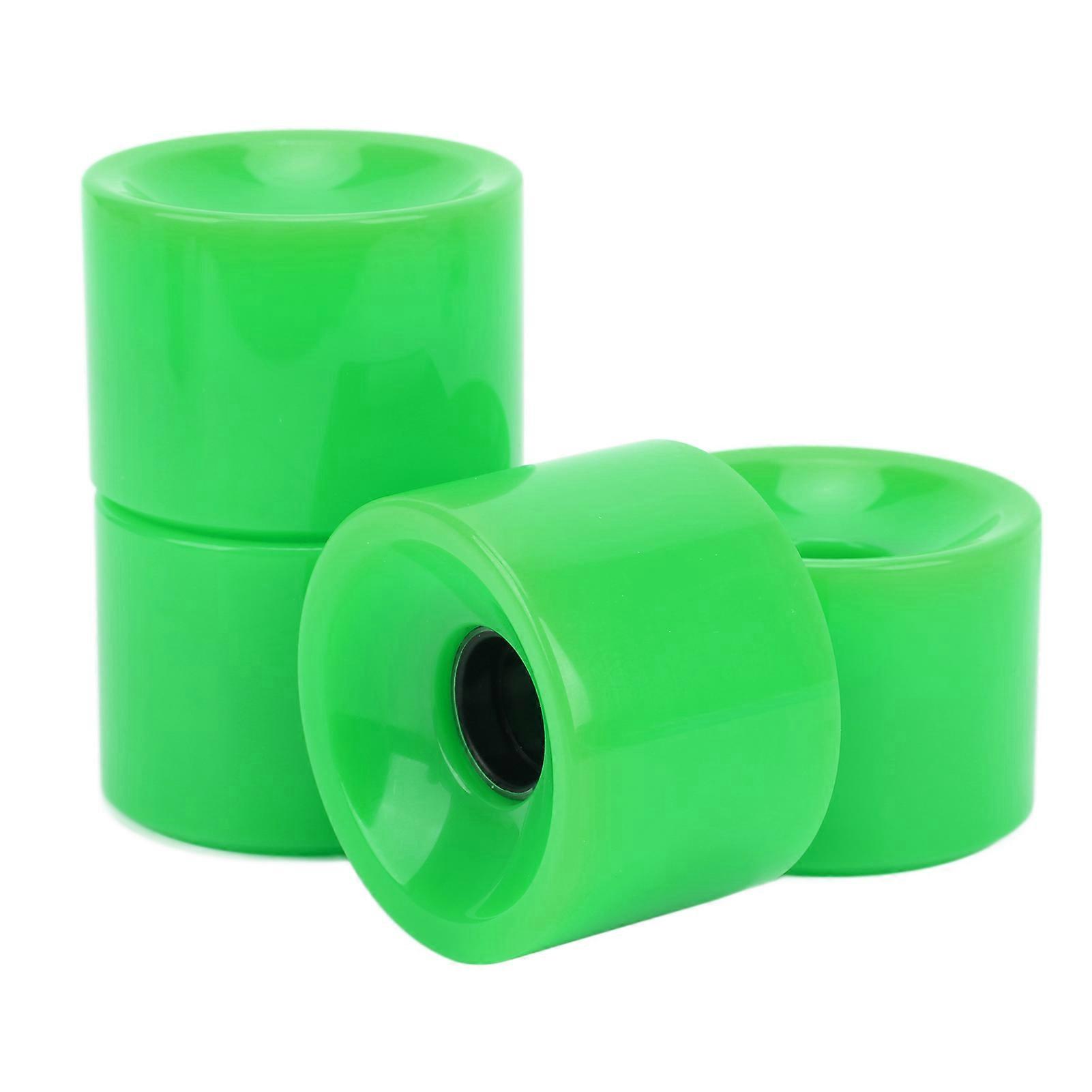 4Pcs 78A Longboard Wheels nced Safe Riding Strong Grip Durable Without Cracking Scooter AccessoriesGreen