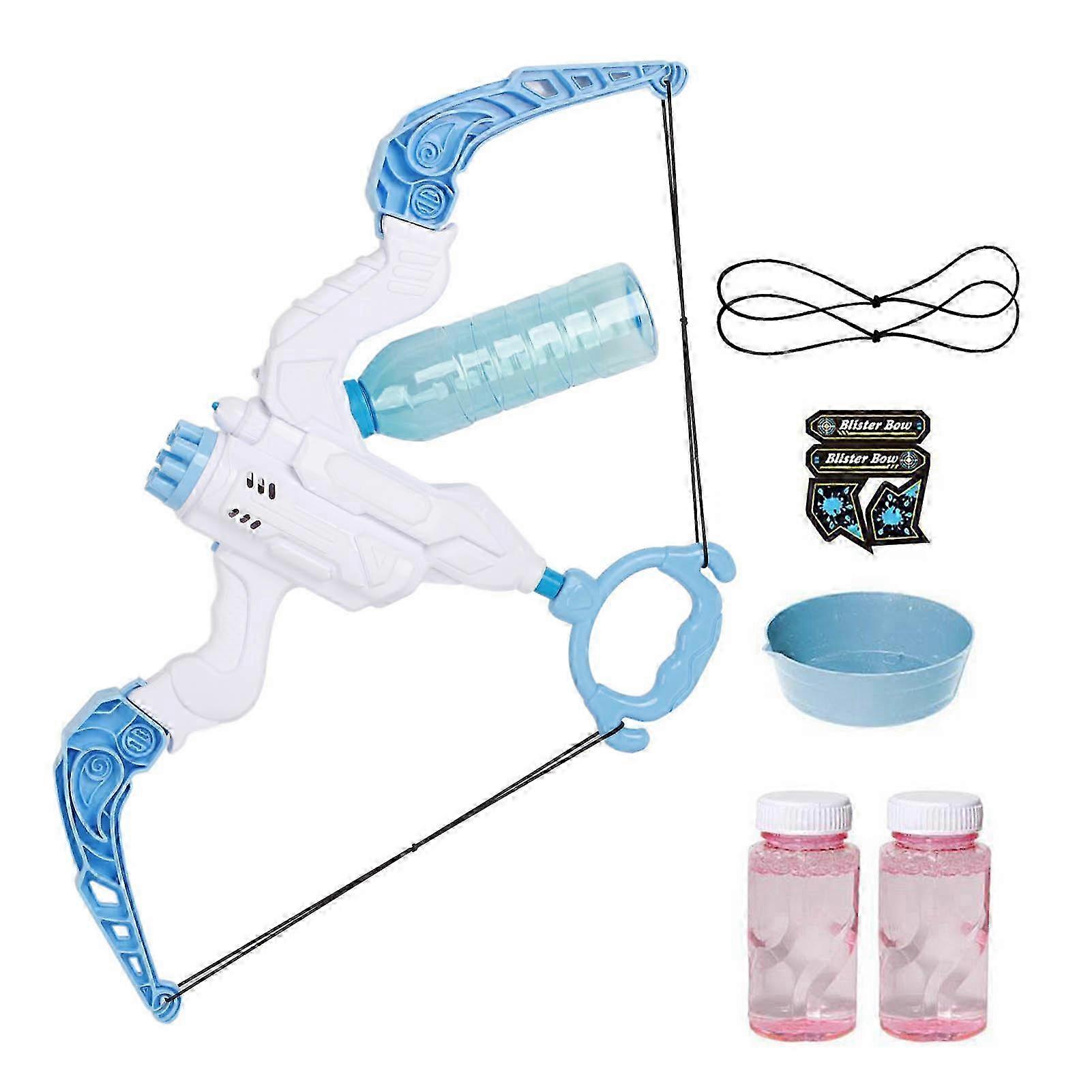Kids Automatic Bubble Machine Bow and Arrow 2 in 1 Bubble Maker Summer Outdoor Multi Hole Bubble Blower Toys