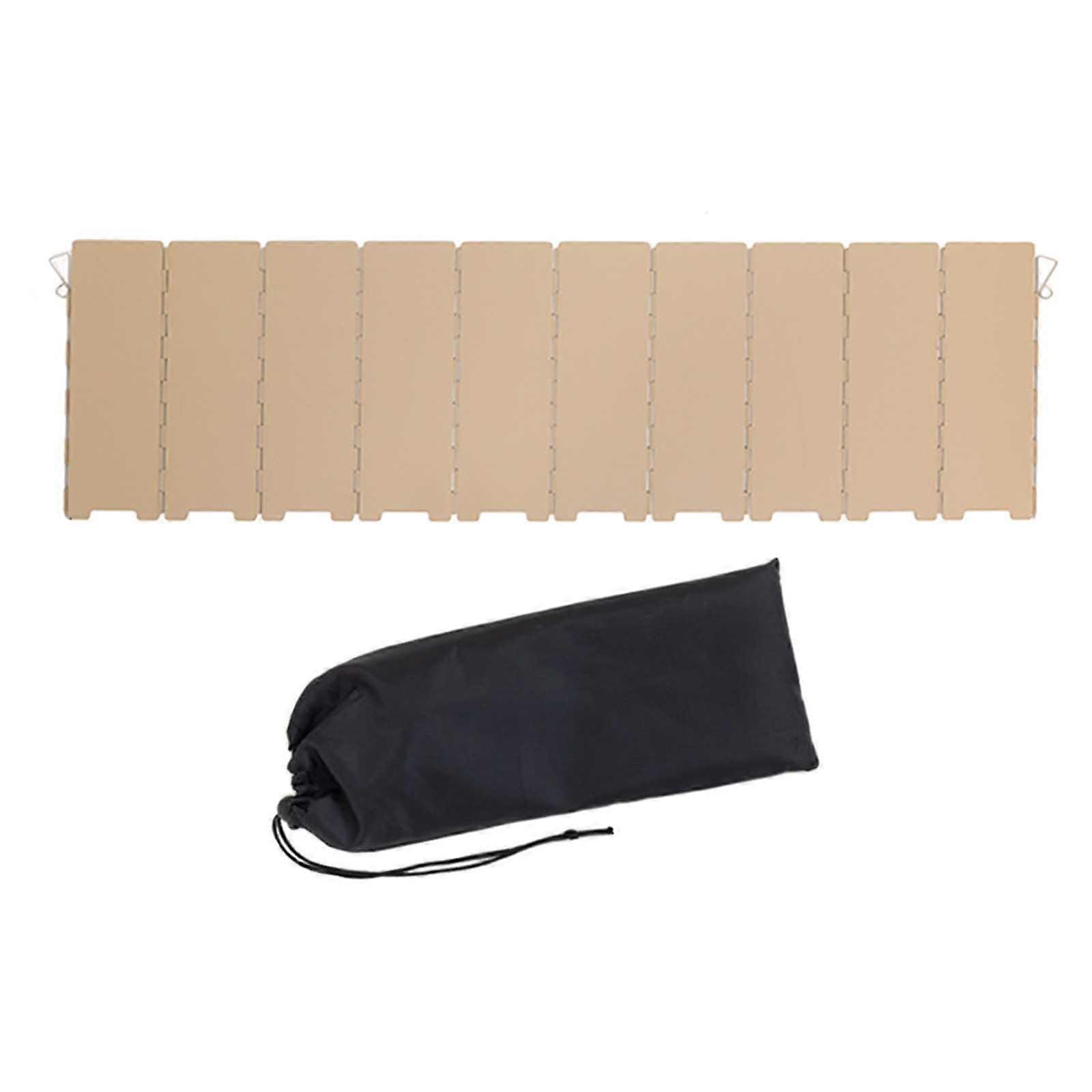 Camping Stove Windscreen Wind Shield 10 Panels Folding Wind Screen for Stove