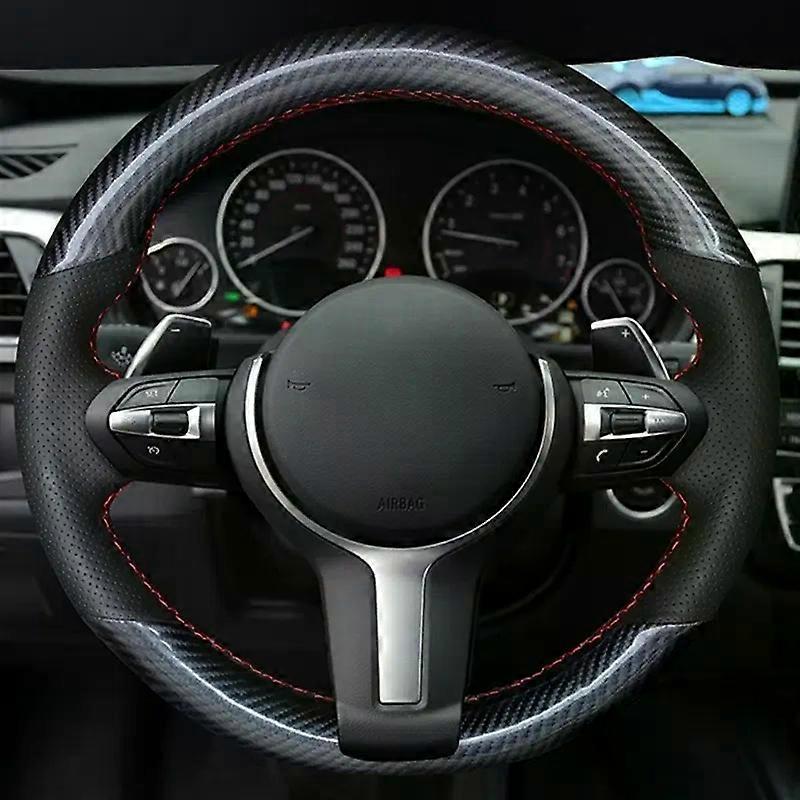 Exquisite Custom Car Lenkrad Geflechtabdeckung 100% passend für BMW (M Sport) 2er F22 F23 F45 F46 X4 F26 X5 F15 X6 F16 2014-2019