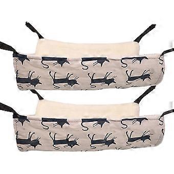 Uso en interiores y exteriores, hamaca para gatos duradera a prueba de mordeduras para colgar en jaula, el material de felpa suave ofrece calidez y comodidad (3 piezas)