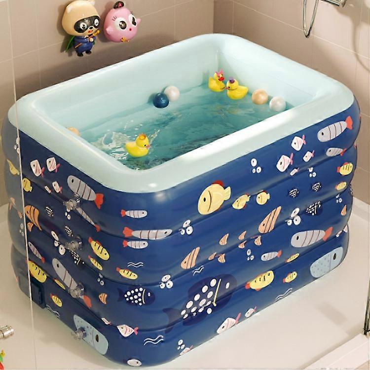 Inflatable Swimming Pool Large Outdoor PVC Pool Children Household Swimming Pool, Size:1.4m Four Layers