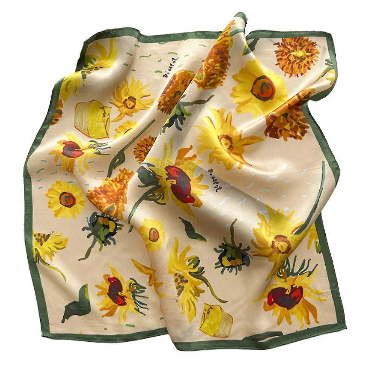 Silk Scarf, Nordic, Small, Square