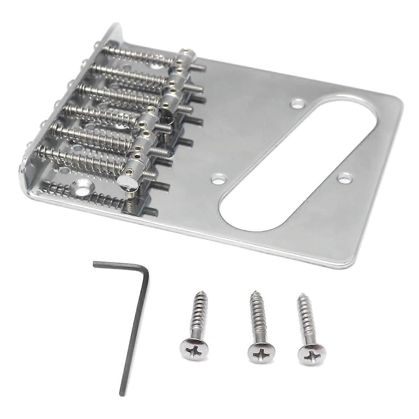 6 Strings Saddle Bridge for Tele Style Guitar