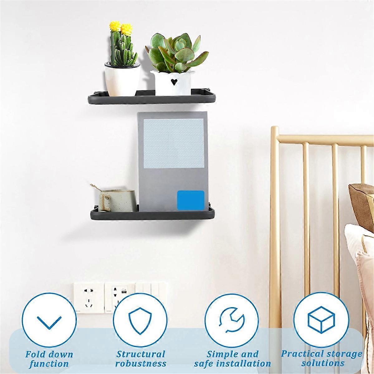 RV Foldable Shelf Space Saving Organizer Aluminum Wall Storage Rack