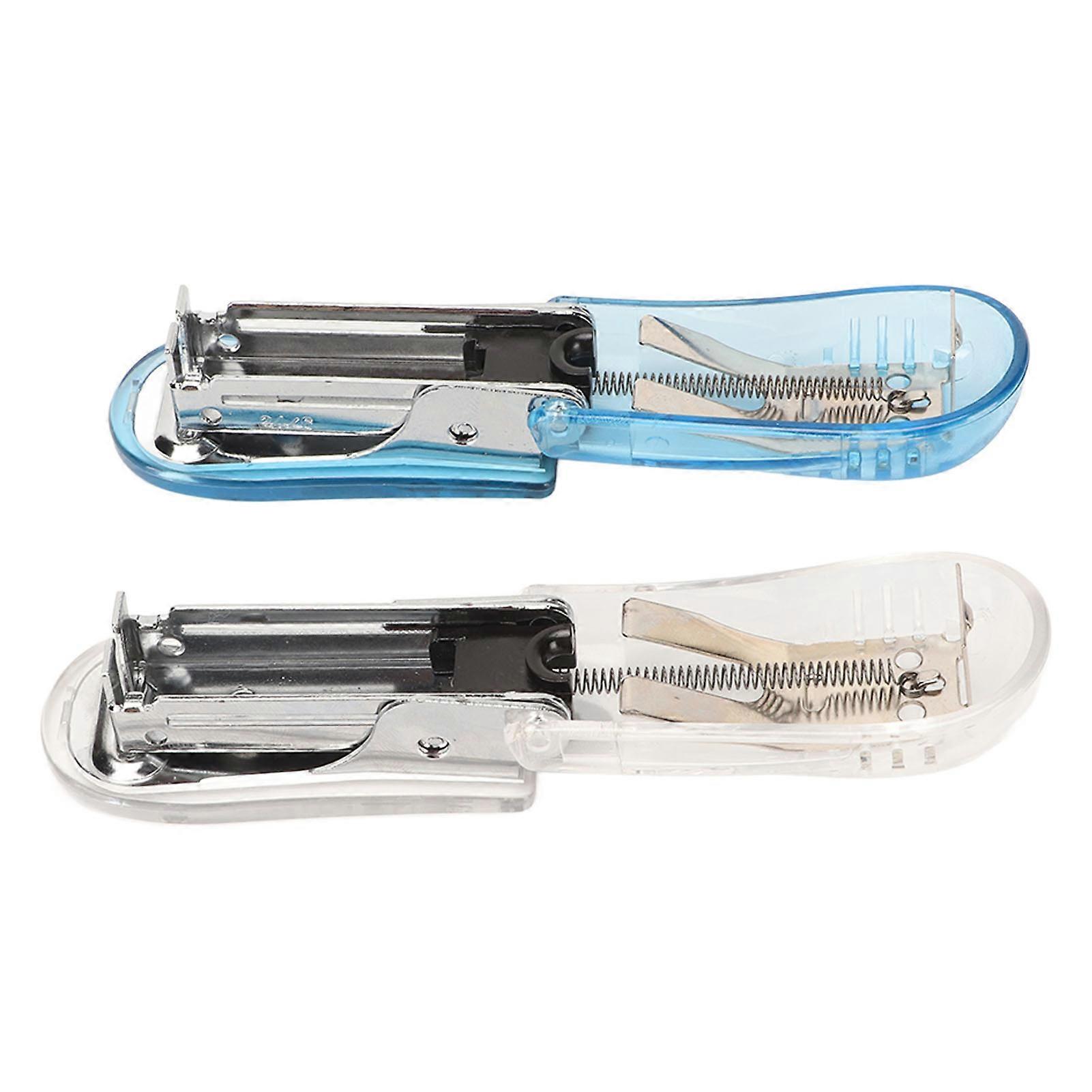 2pcs Mini Stapler 20 Sheets Capacity Lever Structure Portable Handheld Stapler for 24Pin 6Pin