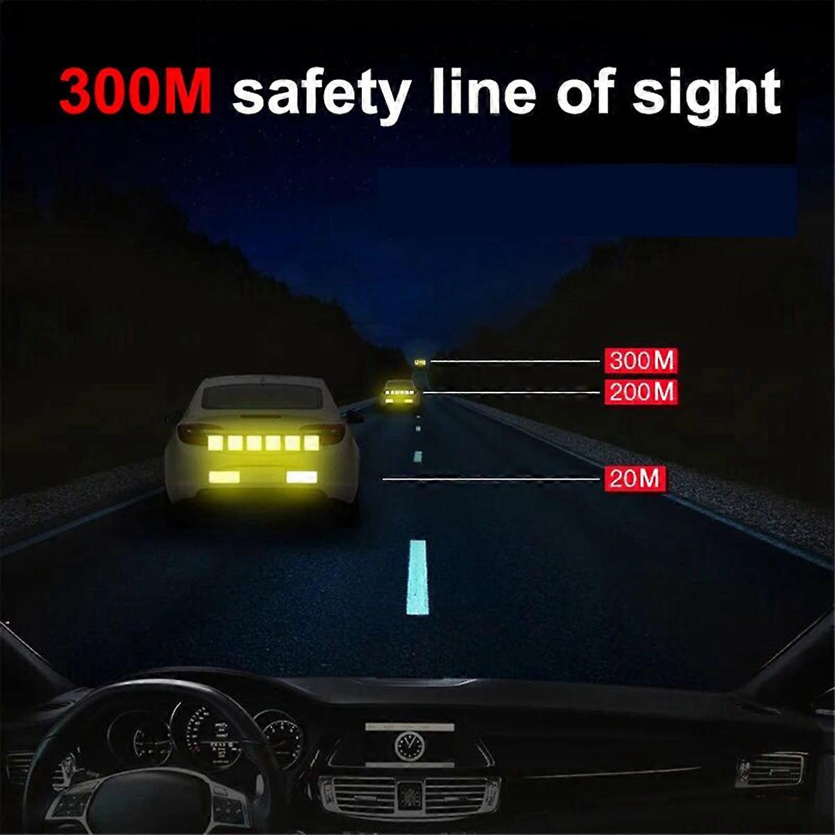 Car Bumper Reflective Stickers Reflective Warning Strips Tape D