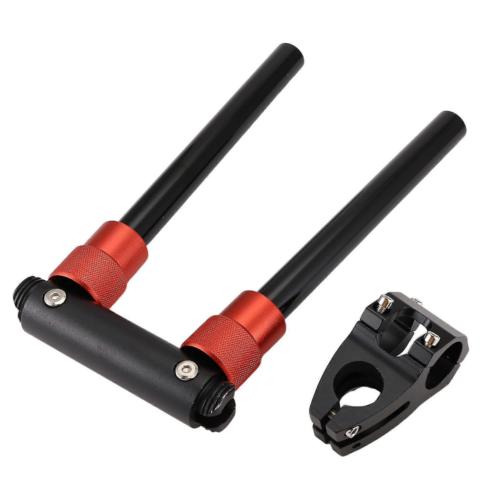 Folding Handle Bar 90 Degree Fold Handlebar Black Red 25mm