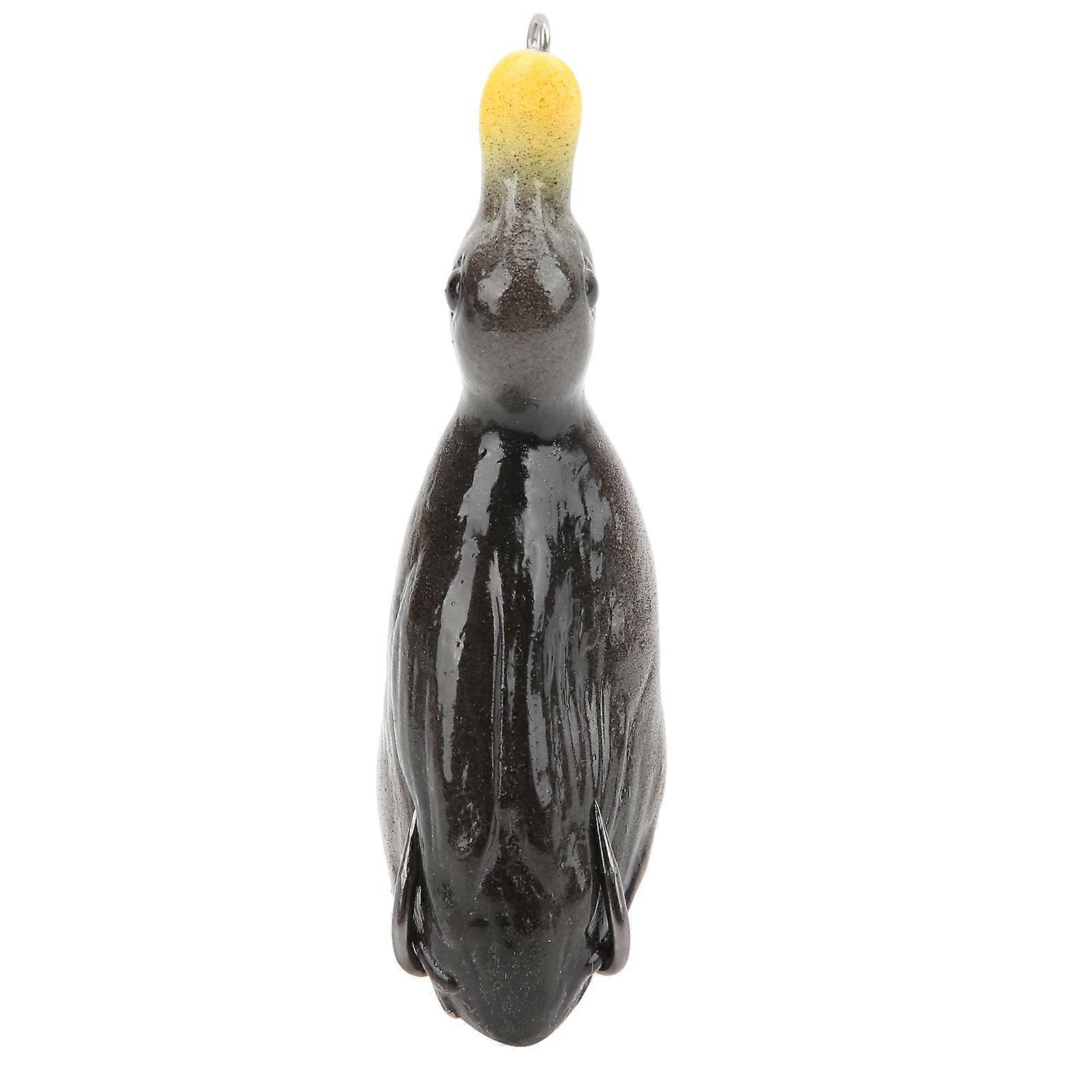 Artificial Duck Shape Fish Bait Lifelike Soft Silicone Lure Fishing Swimbait with Hook