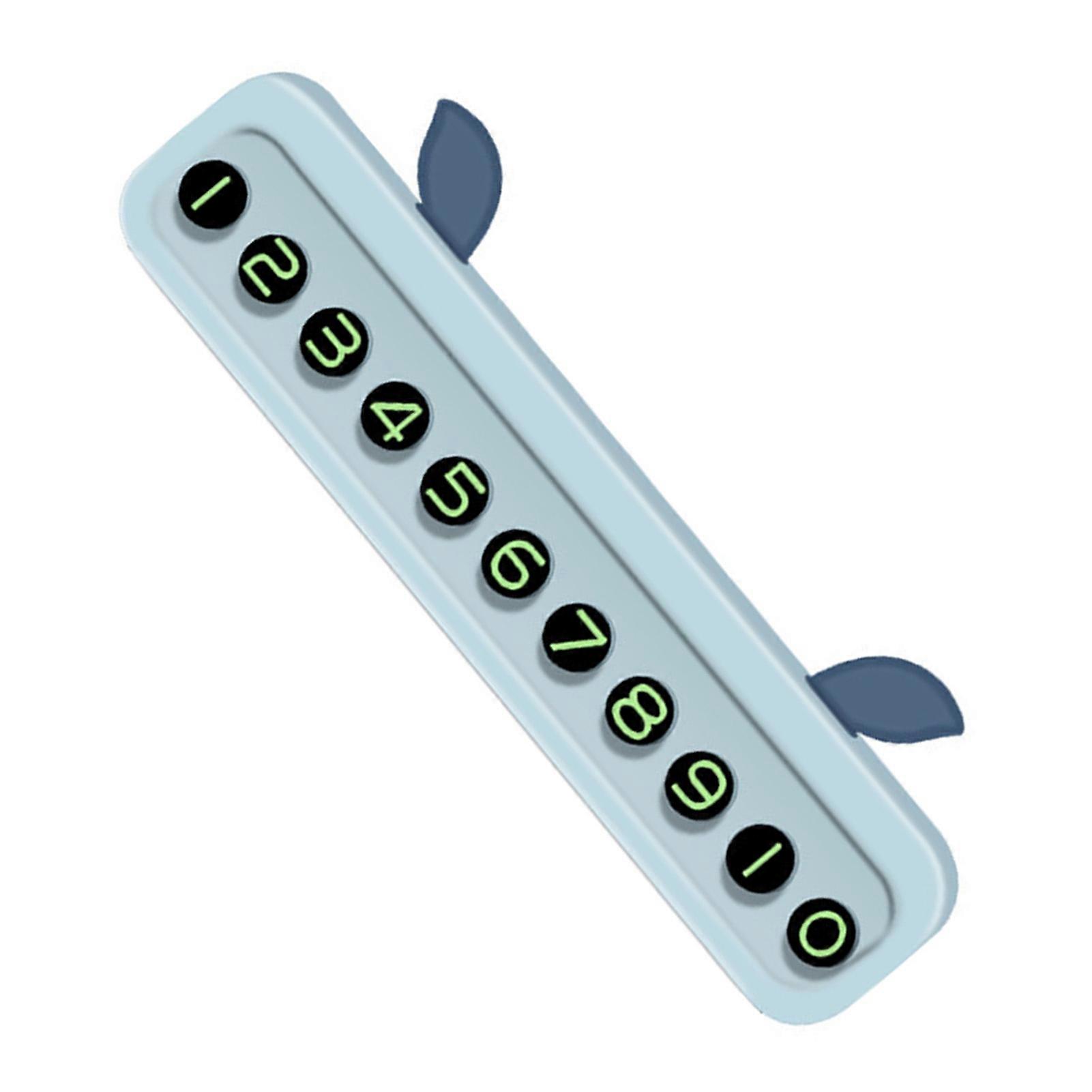 Clear & Sun-Protected Temporary Parking Number Card for Car: Sturdy & Durable