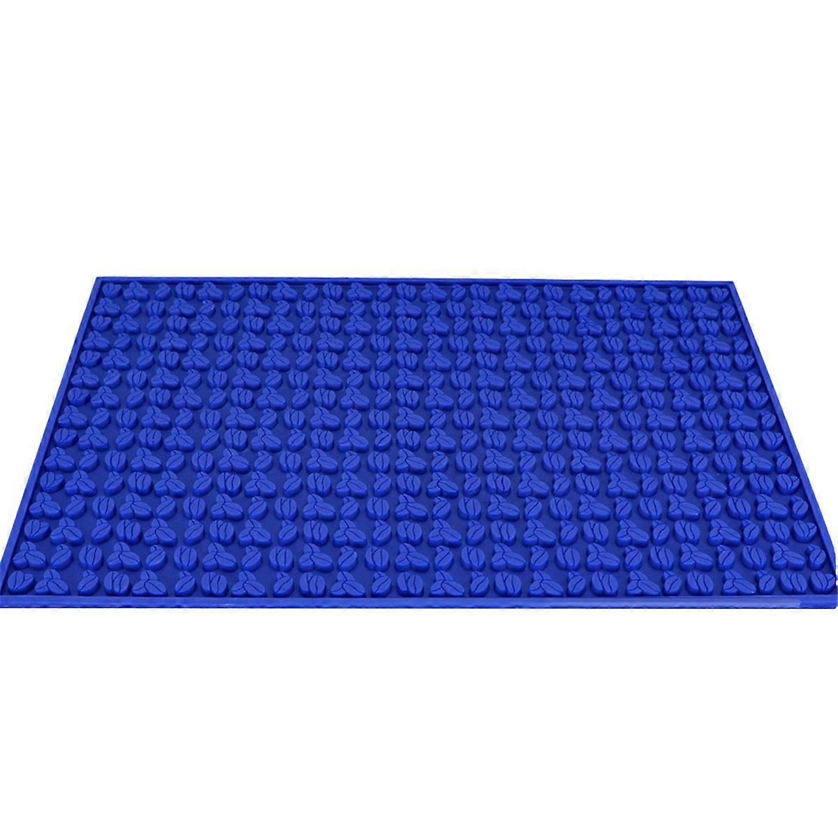 Bar Mat 45x30x0.8CM Mats Non Slip PVC Bar Service Spill Mat Dark Blue