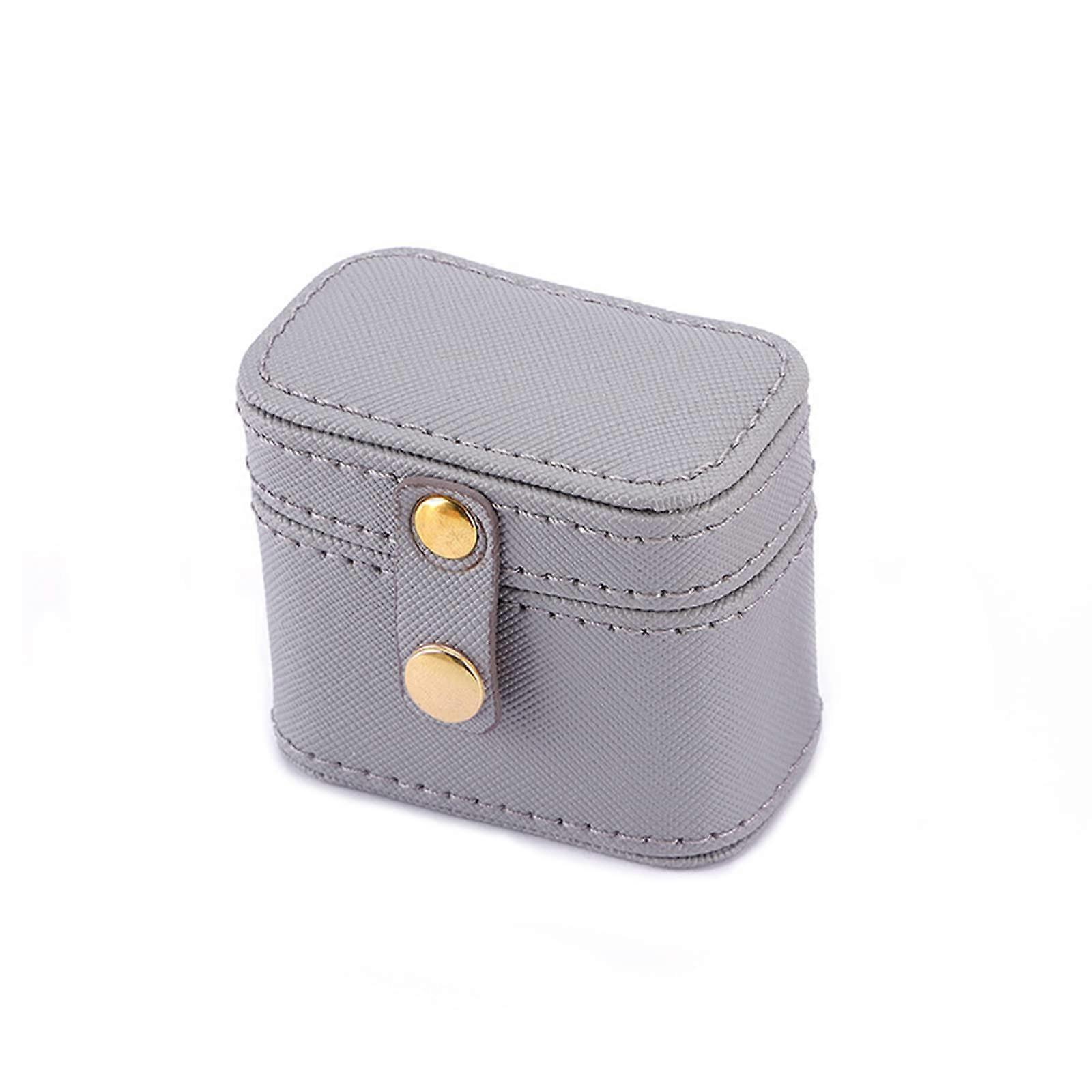 Small Velvet Travel Jewelry Box Compact Size Organizer for Necklaces Earrings Rings - Portable Storage Solution