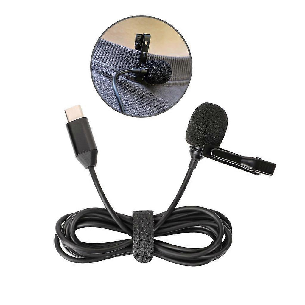 Lavalier Microphone Sports Camera Recording Microphone Type-C Interface