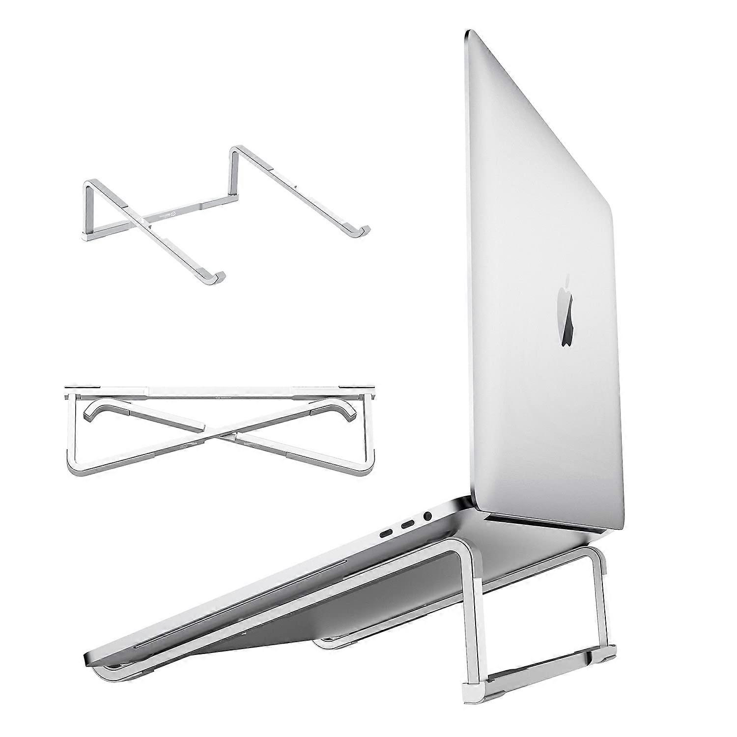 Adjustable Foldable Aluminum Laptop Stand for Easy Travel Storage, Lightweight, Portable, Compatible with All Laptops