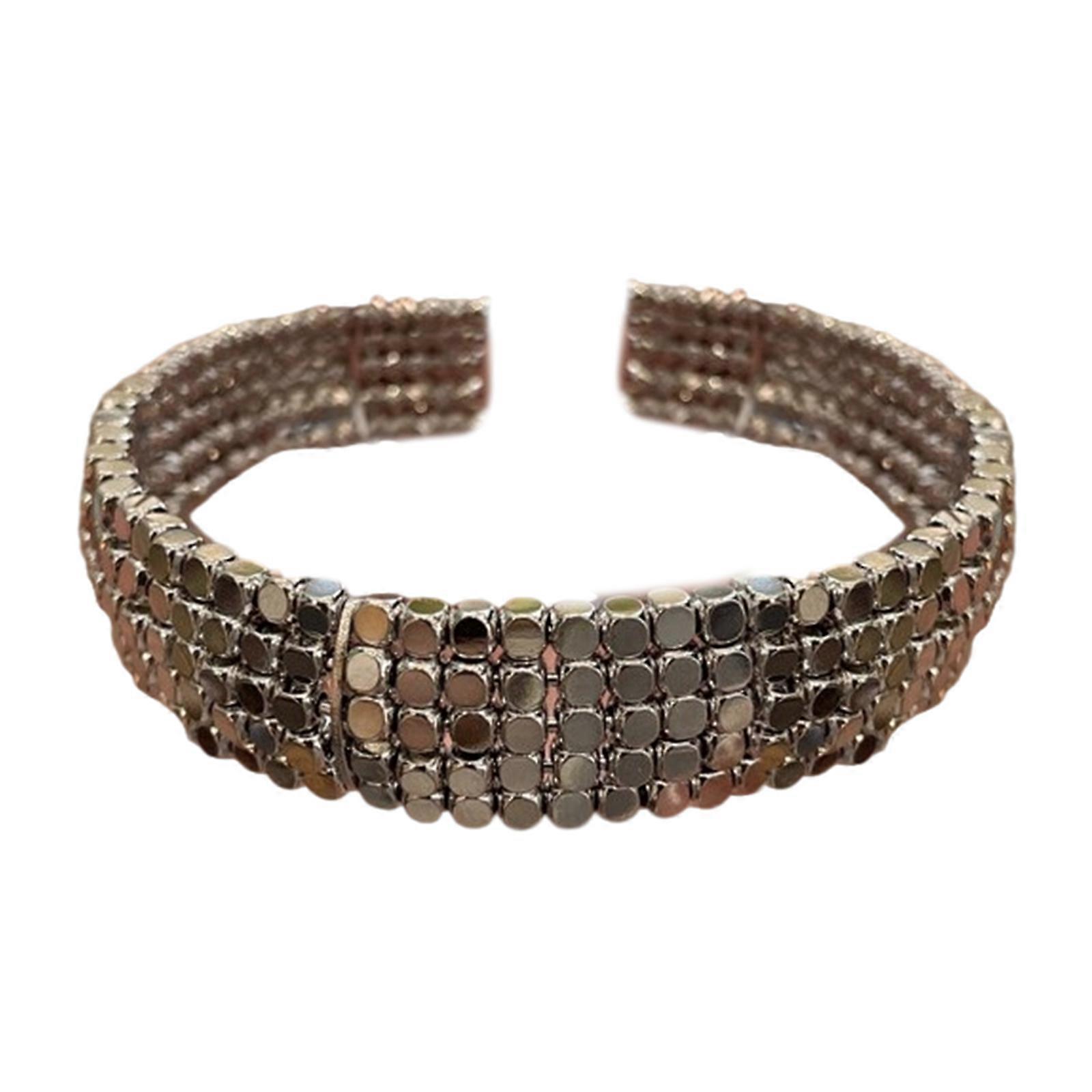 Bracelet manchette ouvert en argent ensemble Bracelet manchette ouvert pour femmes avec un design chic et un ajustement réglable confortable
