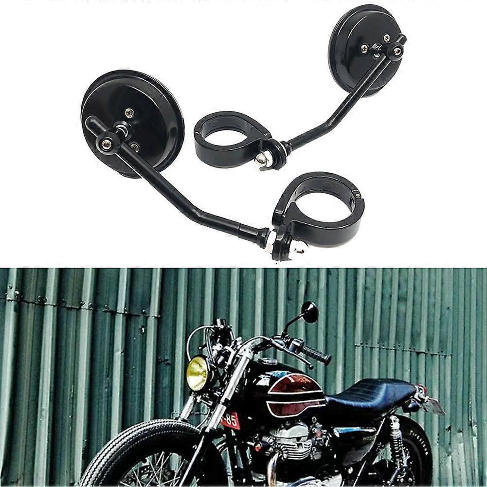 Caliper Clamp Rearview Mirror For Harley '04-later XL Models for 38-41mm Forks