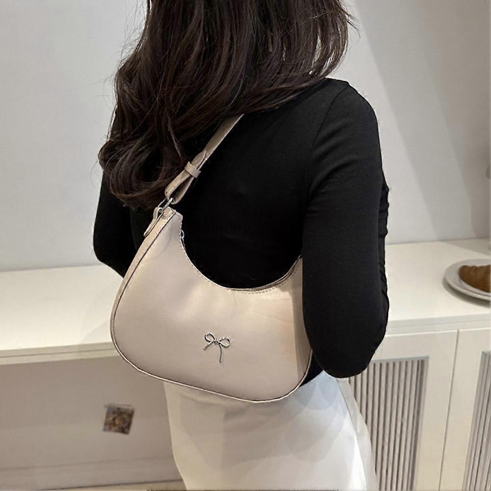 Fashionable Texture Casual Bow Decoration Women's Armpit Shoulder Bag