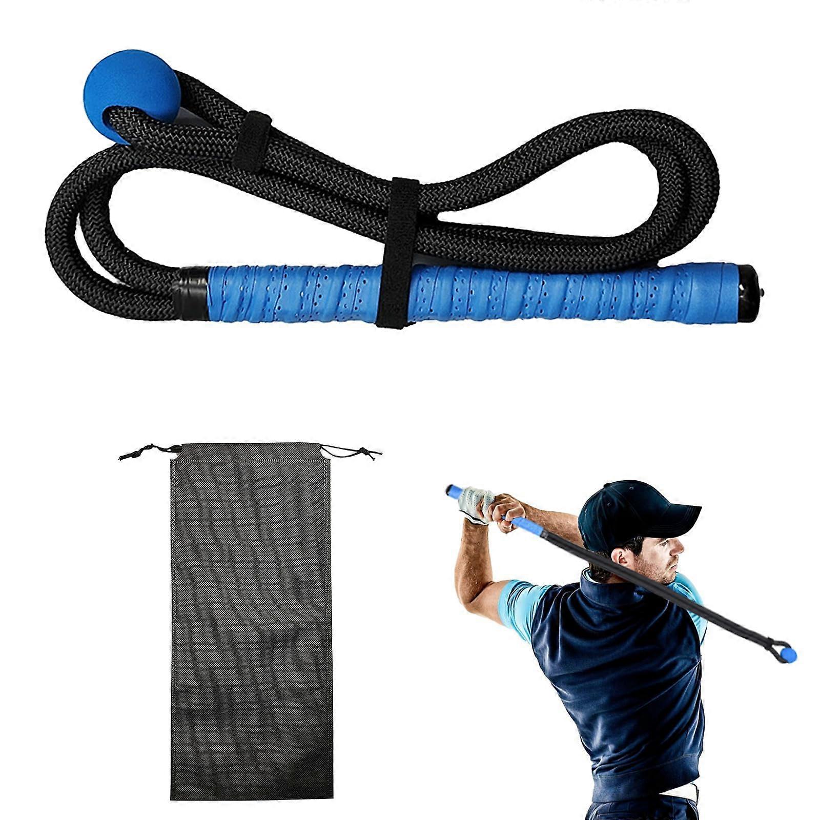 Golf Rope Swing Trainer, Portable Golf Swing Training Aid for Speed, Tempo, Flexibility, Adjustable Length