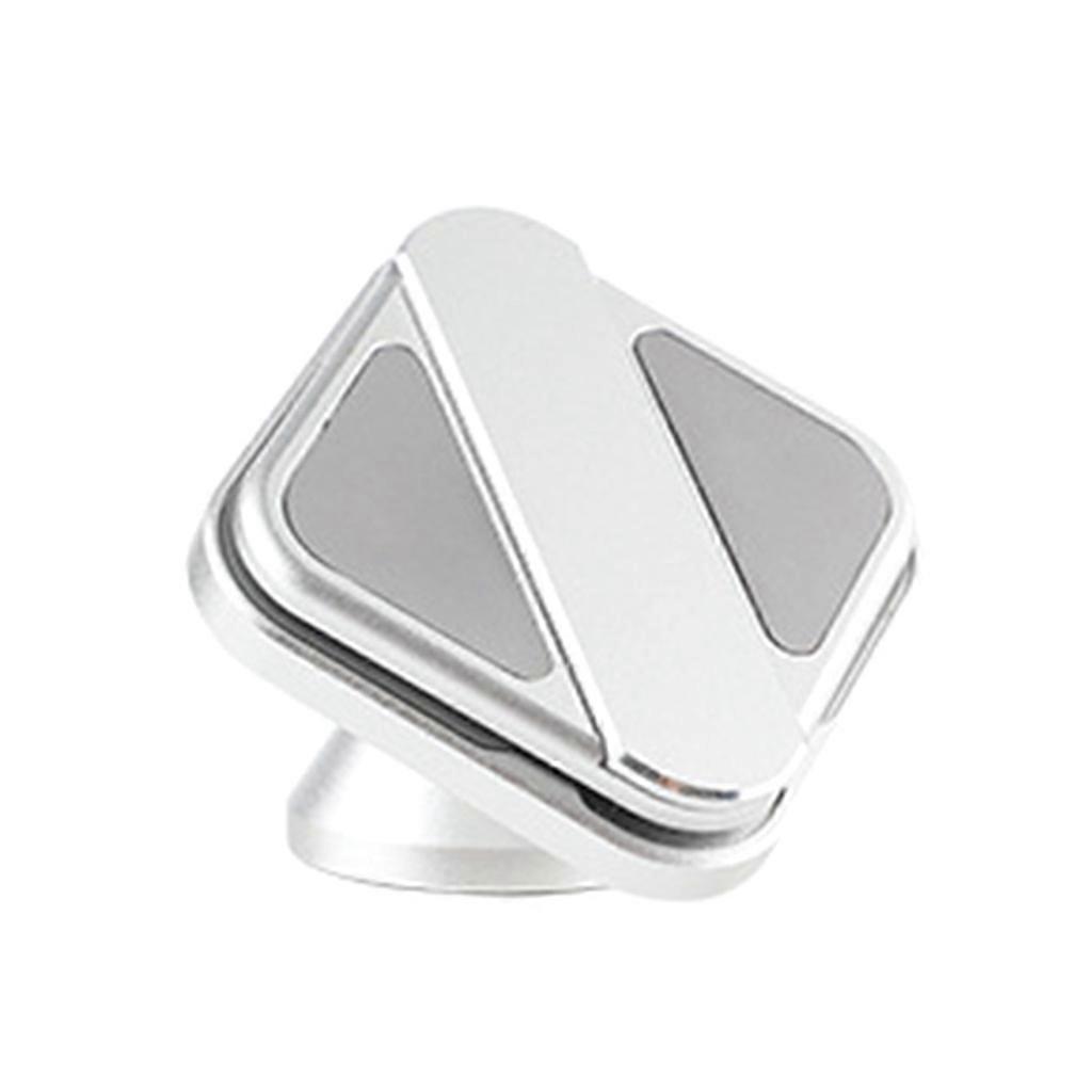 2 in 1 Multifunctional Magnetic Phone Holder for Car Phone Car Mount 360° Adjustable Strong Magnet Phone Mount Cradles  Silver