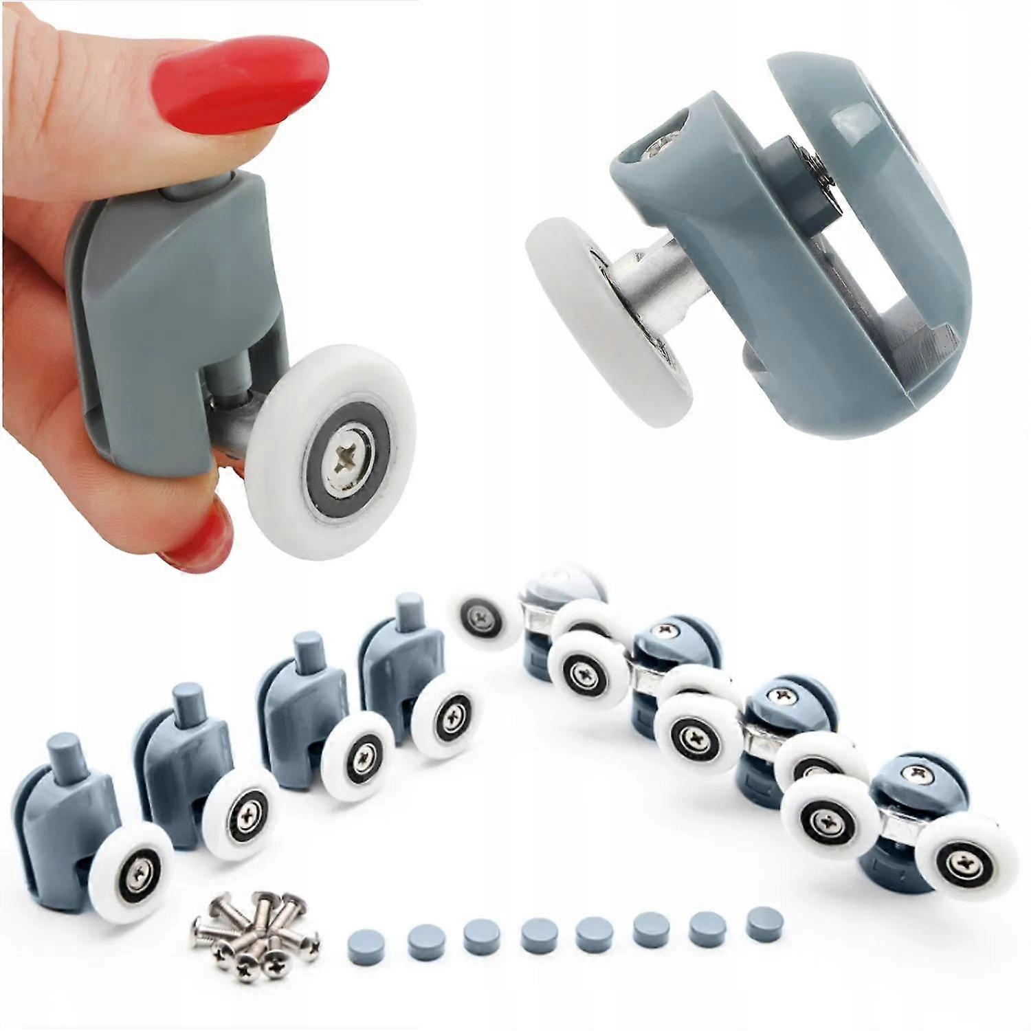 Hjul til Brusekabine / Brusedør - Brusebad - 8 stk.