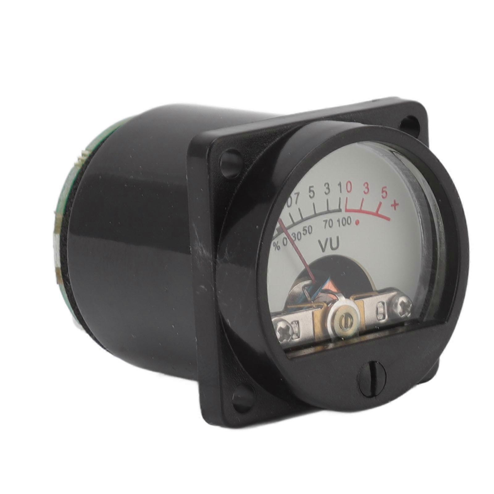 VU Panel Meter 500UA Audio Level Amp Meter 3.6x3.6x4.8cm Warm Light