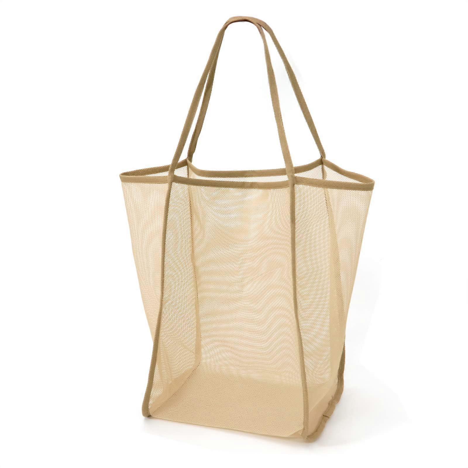 Knit Beach Bag for Sand Toys - Durable Mesh Material, Large Capacity, Lightweight, Easy to Clean