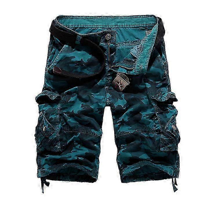 Men Military Cargo Shorts Camouflage Multi-pocket Combat Short Pants